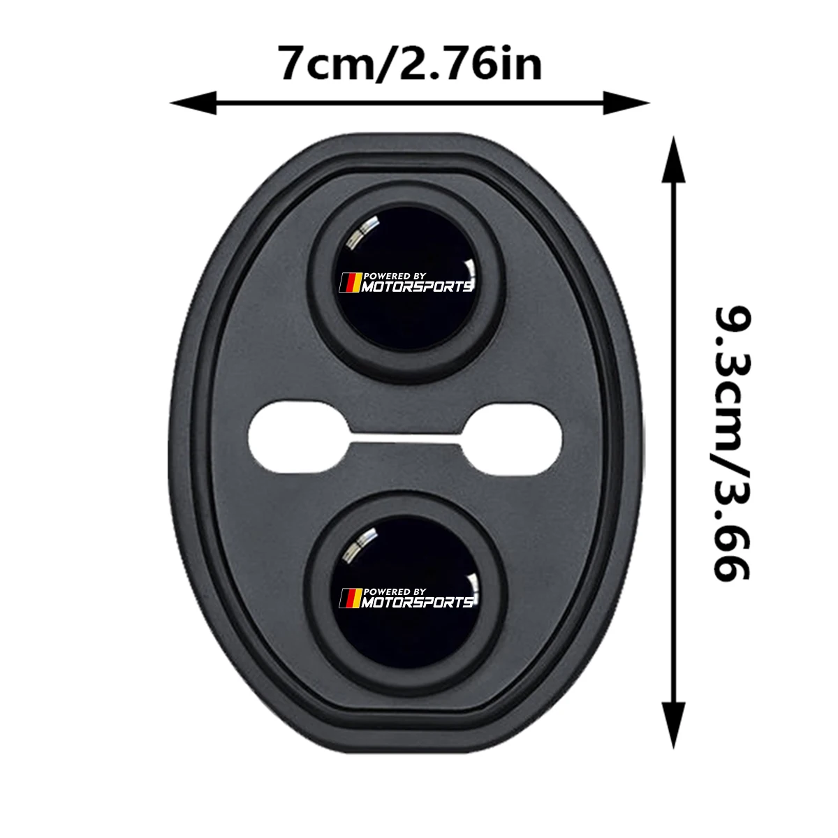 4pcs Car Door Strike Protector with Full Adhesive Backing For BMW 1 3 5 X Series For Audi For Mercedes Benz