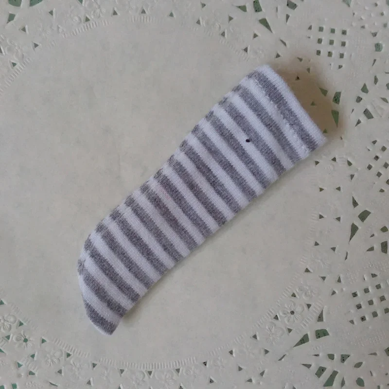 Sale 1pair Cute Mini Striped Socks for Blyth,OB11,BJD Doll Clothing Decoration Accessories