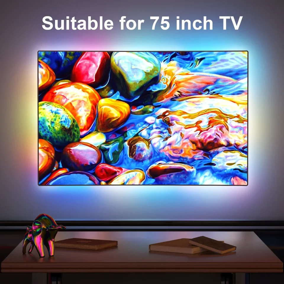 55-75 inch Smart TV LED Backlight with HDMI 4K30Hz Sync Box Strip