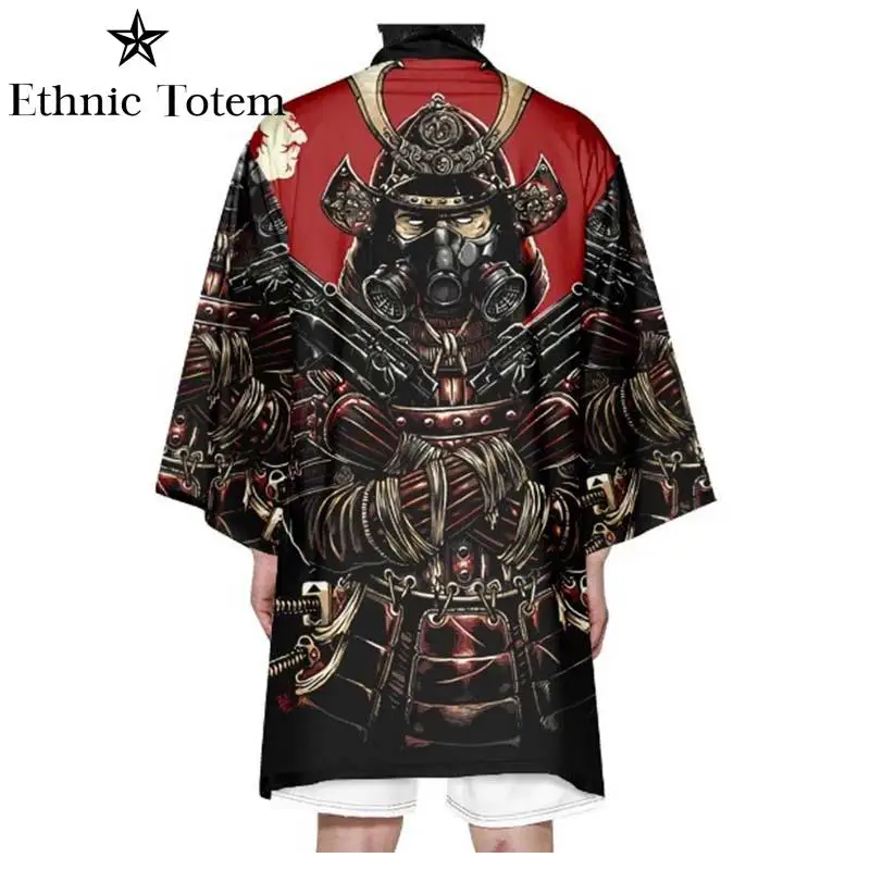 Traditional Kimono Long Taoist Robe Asian Popular Street Japanese Samurai Yukata Jackets Cardigan Haori Plus Size Loose Clothing