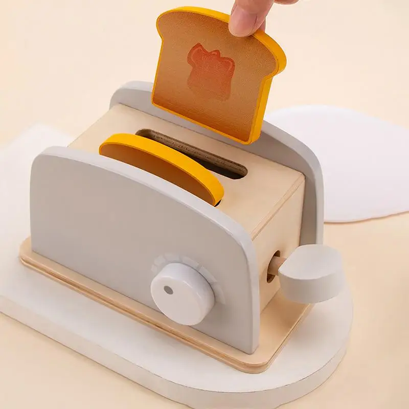 Bread Machine Toy Wooden Bread Machine Toy For Children Cook Play House Early Education Toy Bread Machine For Kid Christmas Gift