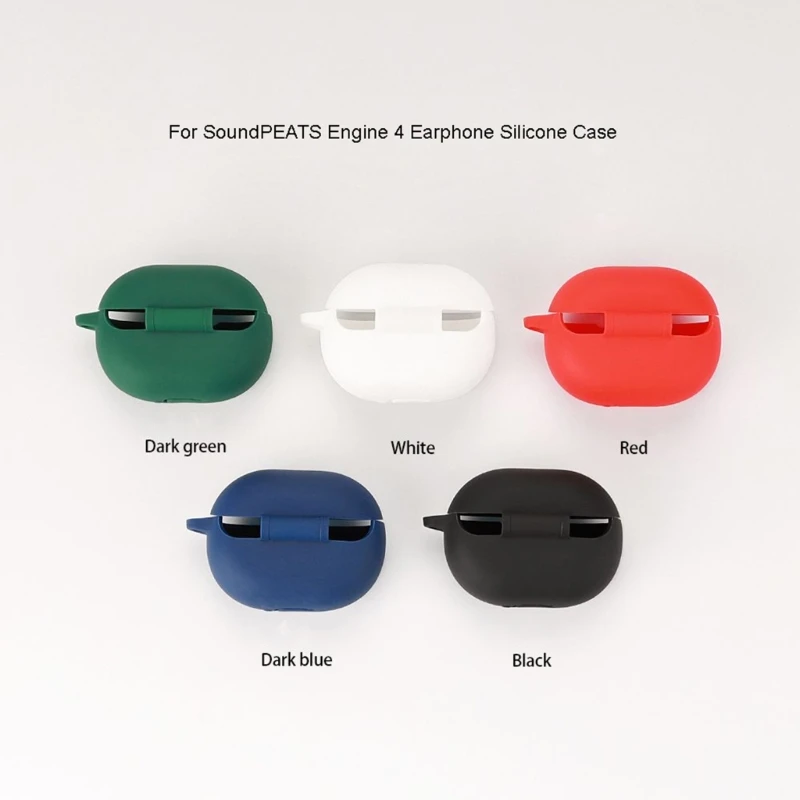 For SoundPEATS Engine 4 Shockproof Washable Silicone Sleeve Anti-scratch Housing