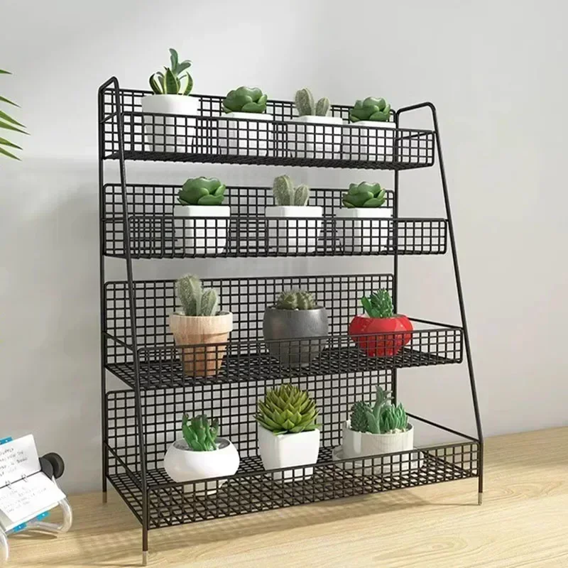 Metal Luxury Plant Shelf Tiered Floor Flowers Universal Outdoor Corner Estante Para Plantas Balcony Furniture