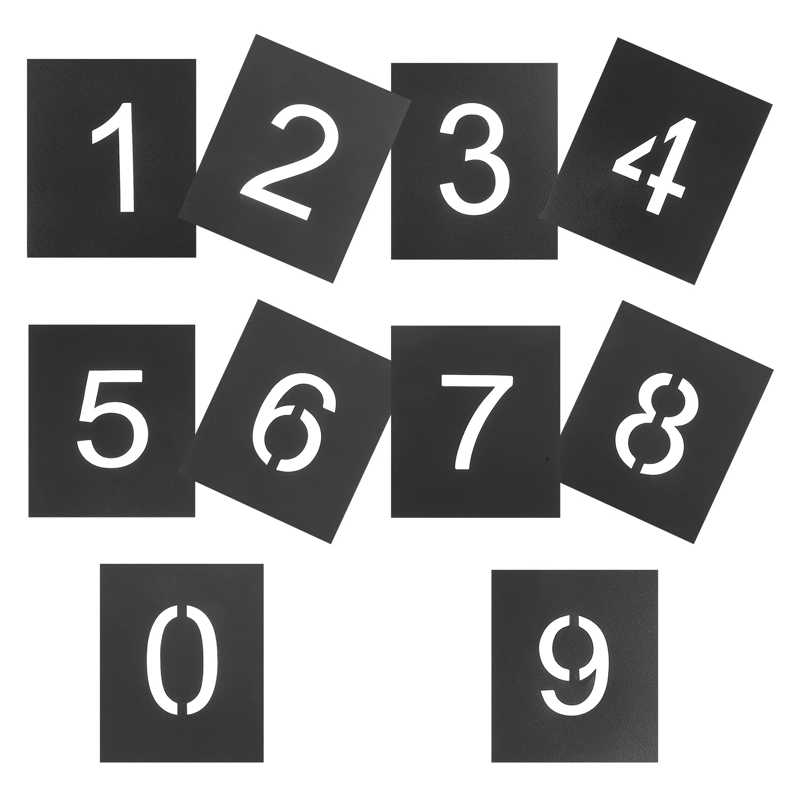 

1Set Number Stencils 0-9 Durable Reusable Marking Parking Lots Warehouses Custom Signs Precision Consistency Number Templates