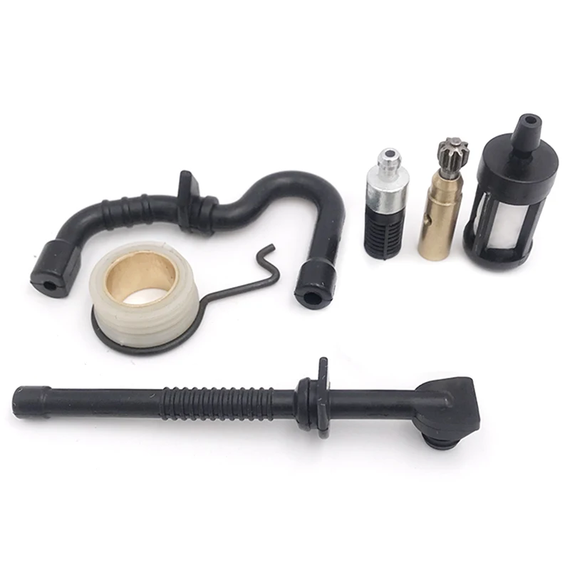 Kit de manguera de línea de filtro de aceite de combustible de engranaje helicoidal de bomba de aceite para piezas de motosierra Stihl MS 180 170 MS180 MS170 018 017 11236407102