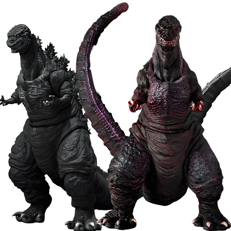 バンダイオリジナル S.H.MonsterArts シンゴジラ: ブラック&ホワイトエディション & 第四形態覚醒エディション おもちゃ モデル ギフト 男の子用