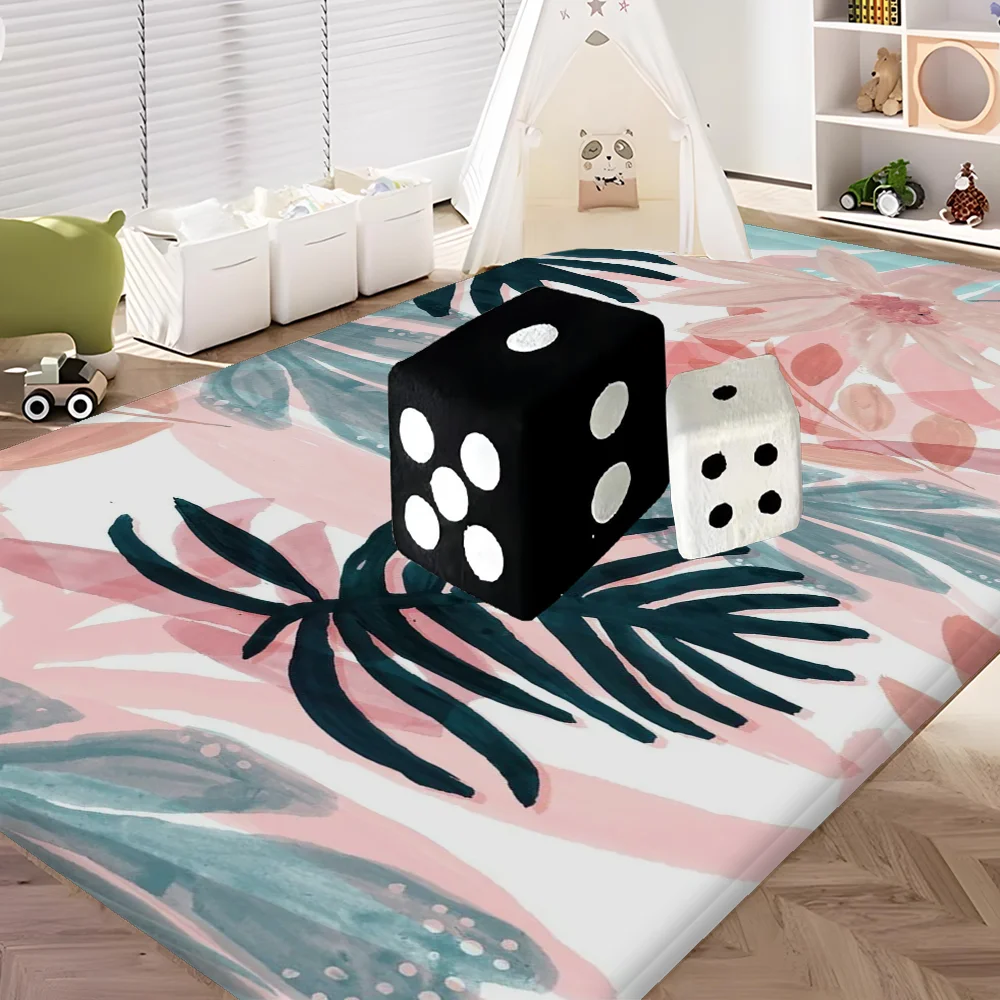 Tropical Floral animal Kitchen Mat Cheaper Anti-slip Modern Living Room Balcony Printed Modern Home Decor