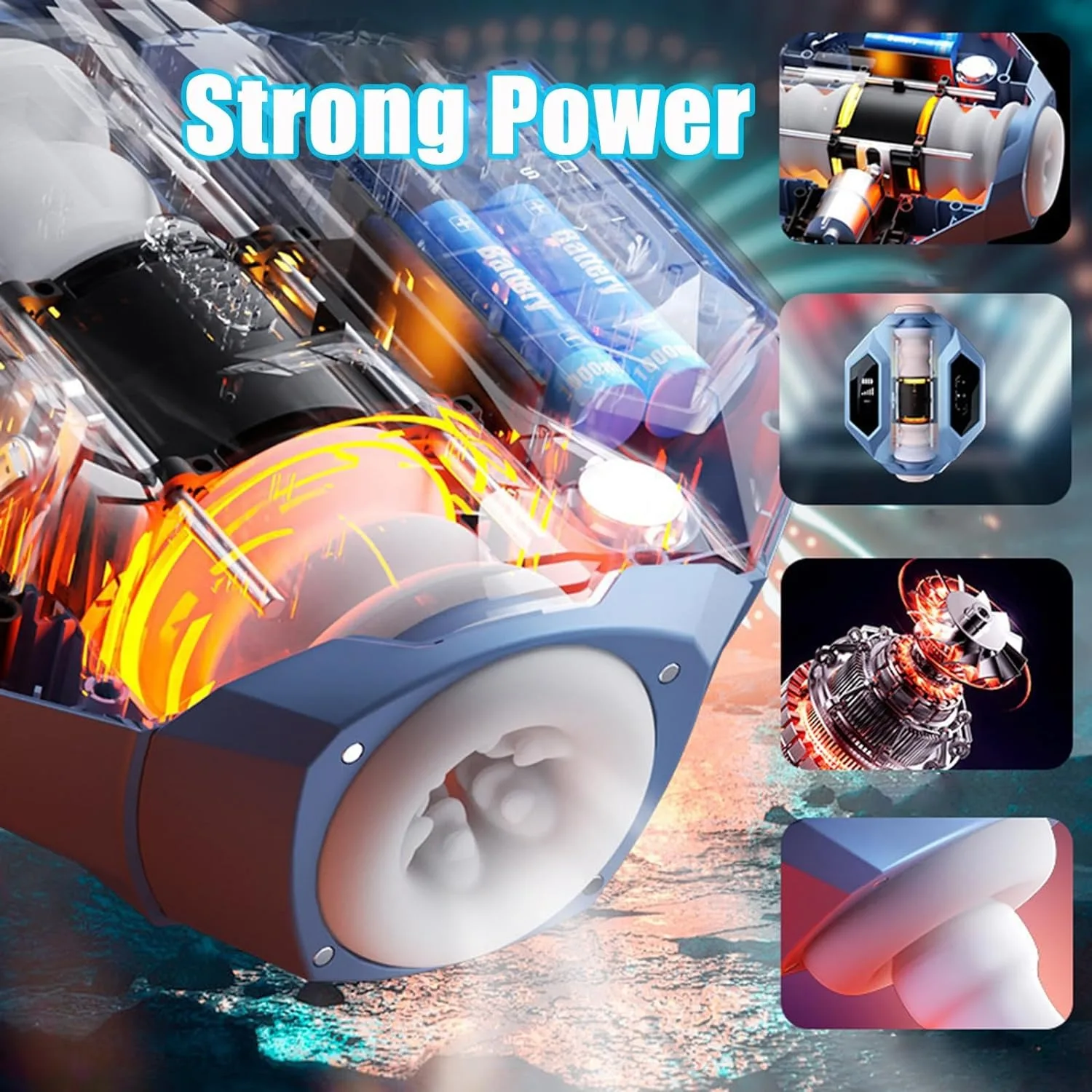 SVAKOM Electric Aircraft Cup Dual Channel Telescopic Masturbation Machine Speed Heating Multi Frequency Variable Adult Sex toy
