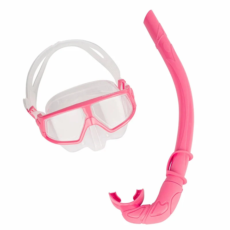 Clear Silicone Diving Mask, Low Volume Double Lens Antifog, Deep Sea Scuba Gear for Professional Underwater Use