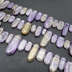 Mix Size Natural Crystal Ametrines Slice Focus Pendant Beads For DIY Choker Necklace Making MY231108