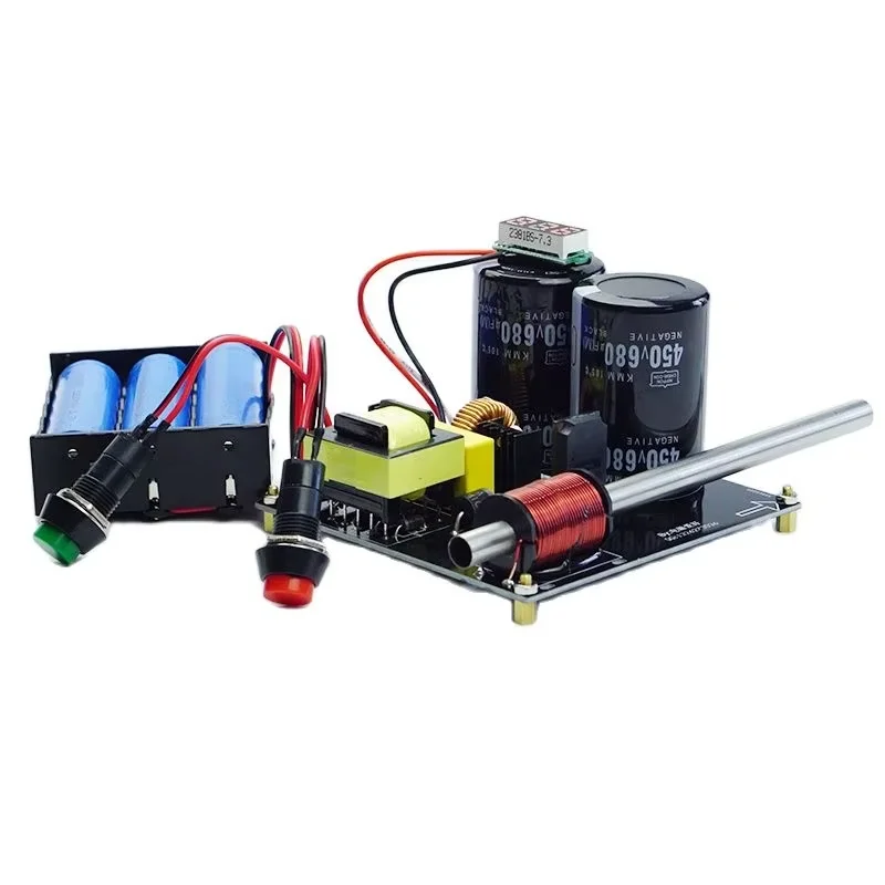 High-voltage electromagnetic gun Simple single-stage coil gun diy kit Physics experimental equipment Science model Toy