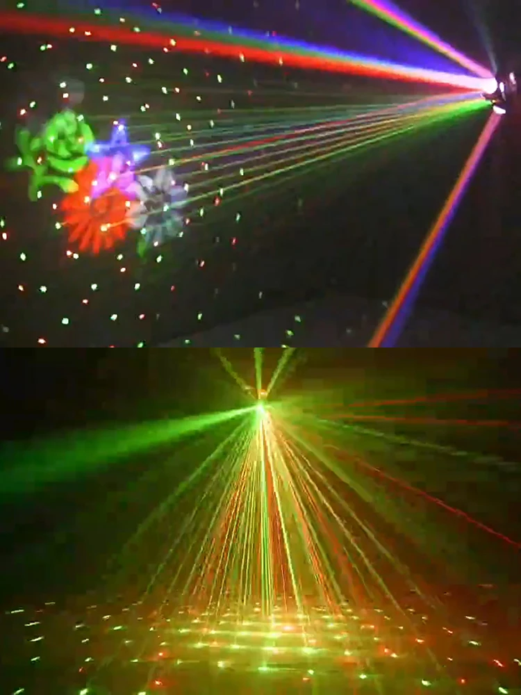 DMX Colorful LED Moving Head Light Beam Patterns Laser Golden Strobe Effects DJ Lighting Show Wireless Remote Disco Party Lights view 5