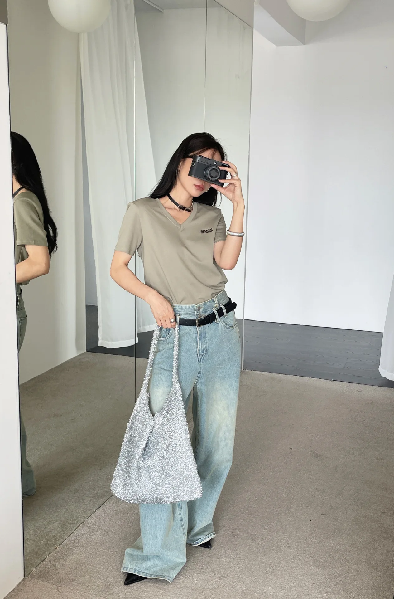 Pleuche Y2K Silver Big Soft Shoulder Bags for Women 2023 Luxury Brand Small Armpit Bag Females Underarm Handbags and Purses