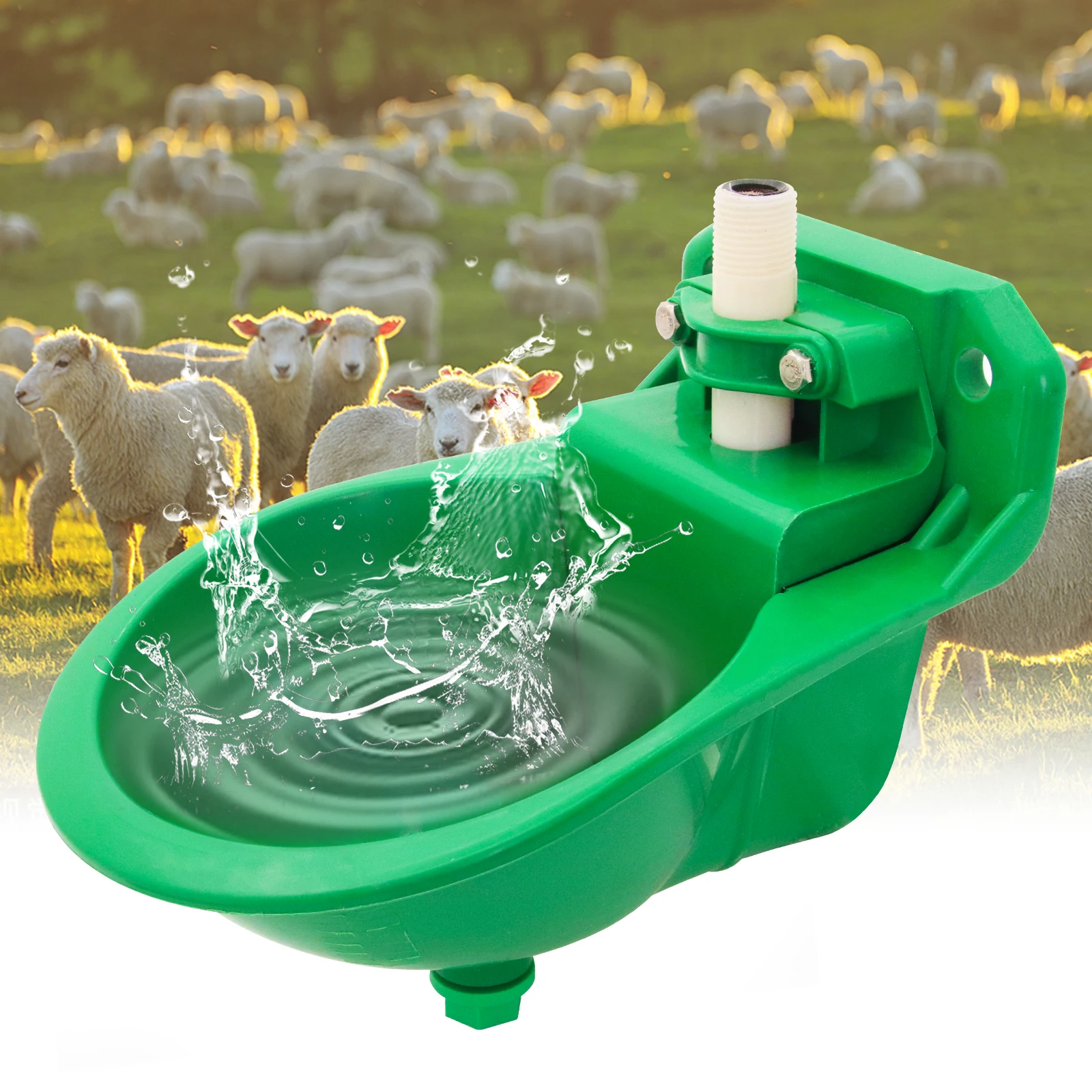 Livestock Sheep Goat Automatic Drinker Bowl With Valve Quality Water Fountain Cattle Sheep Dog Feeding Equipment Farm Animals