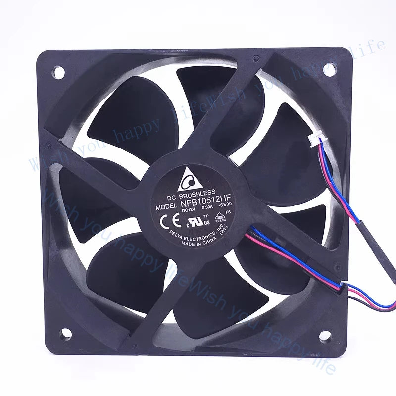 

V+ 1 шт. для Delta NFB10512HF-SE00 DC12V 0.39A 3-проводной вентилятор для проектора 105*32 мм