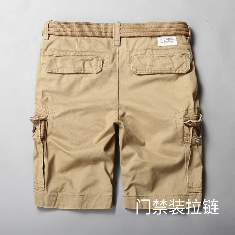 ใหม่ผู้ชายกีฬากางเกงขาสั้นแฟชั่นลําลองหลวมหลายกระเป๋ากางเกงผู้ชายกางเกงขาสั้น