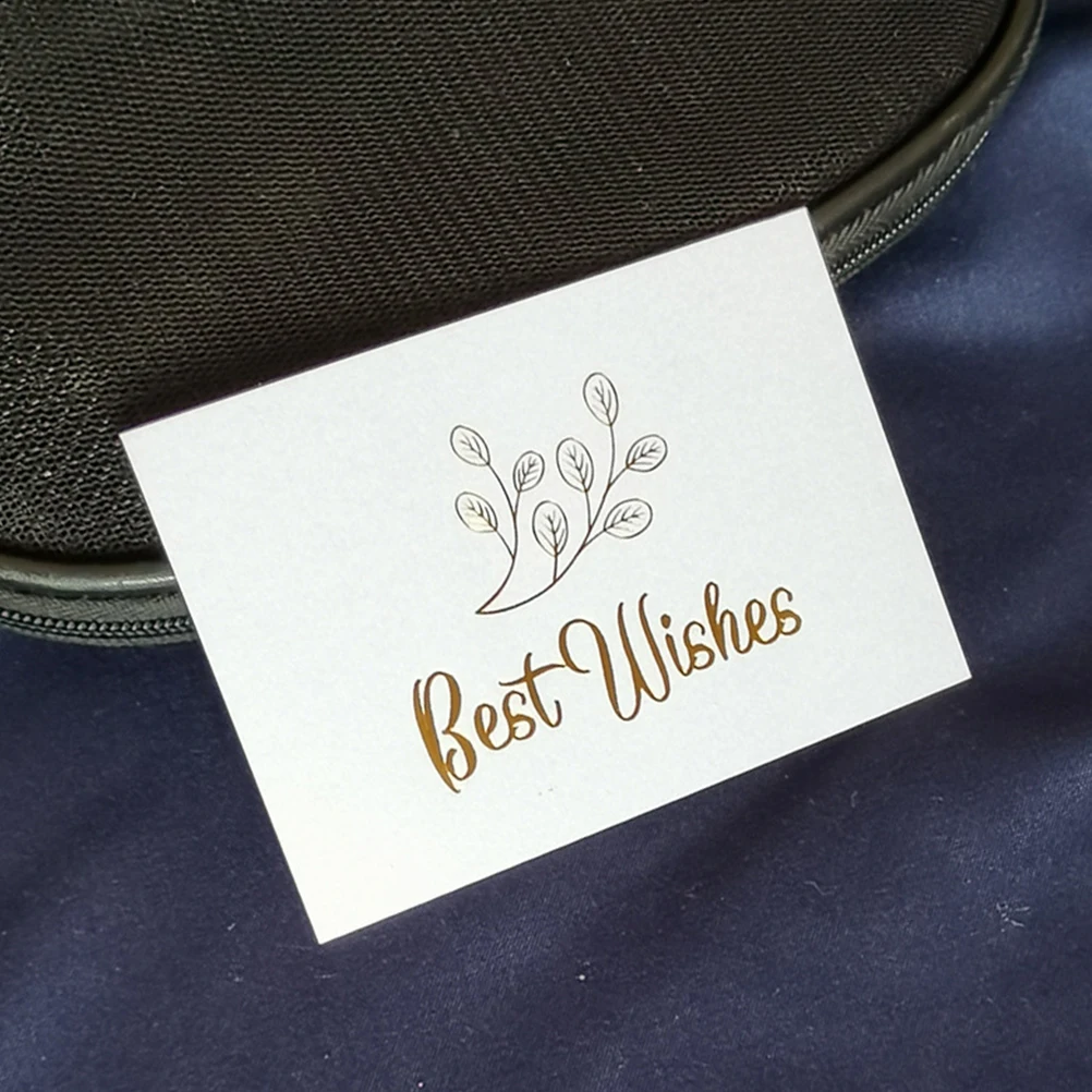 

Gold-stitching Greeting Cards Blessing Congratulation Paper Creative Gift Wedding Holiday Premium Material Durability Wishes