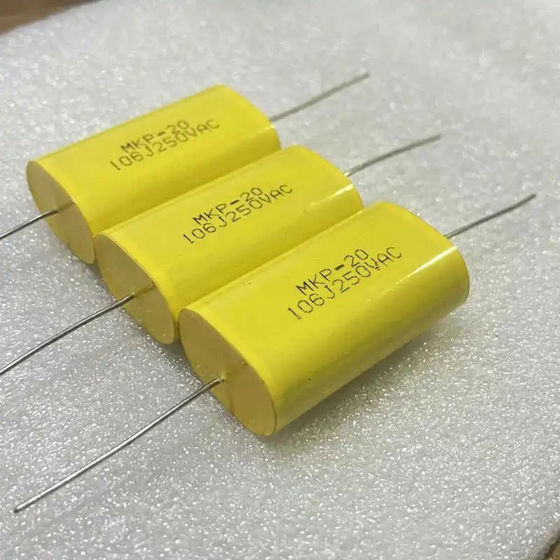 5PCS/LOT MKP-20 Copper Foot Ultra High Frequency Speaker 250VAC 250V  10UF 106J   Axial Thin Film Capacitor