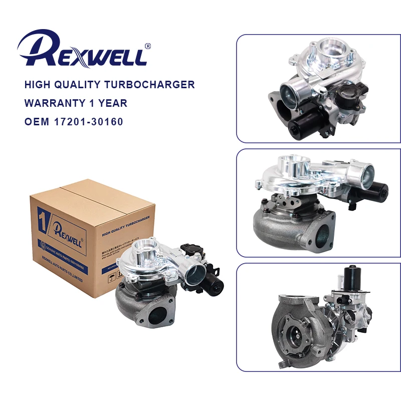 17201-30160 GT16V Upgraded Billet Electric Turbocharger and Parts for Toyota Rand Cool Luz Prado Sea Lion Hylax 3.0L 1KD Turbo