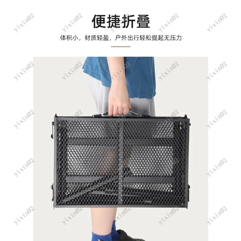 

Aluminum Alloy Folding Mesh Table Portable Liftable Camping Table for Outdoor Hiking