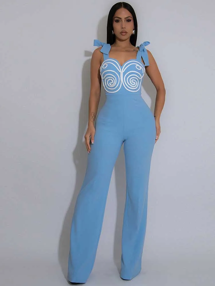 

Ladies Jumpsuits Full Length Solid Color High-waisted Sleeveless Jumpsuit Elegant Classy Evening Jumpsuit Wholesale Dropshipping