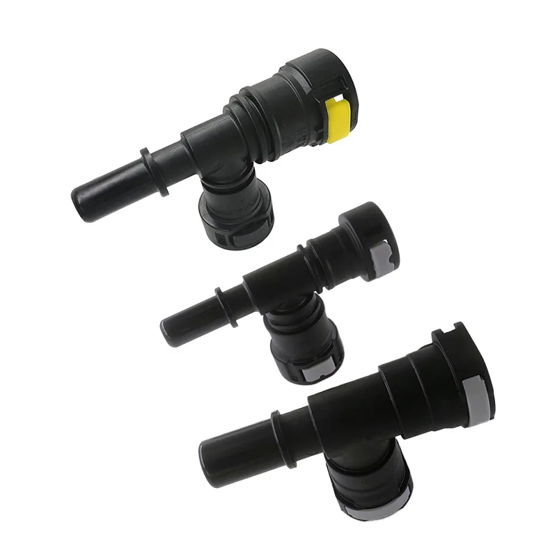 11.8 15.82mm fuel line quick connector Tee connector black color plastic auto fittings for car for German car 1 pc a lot