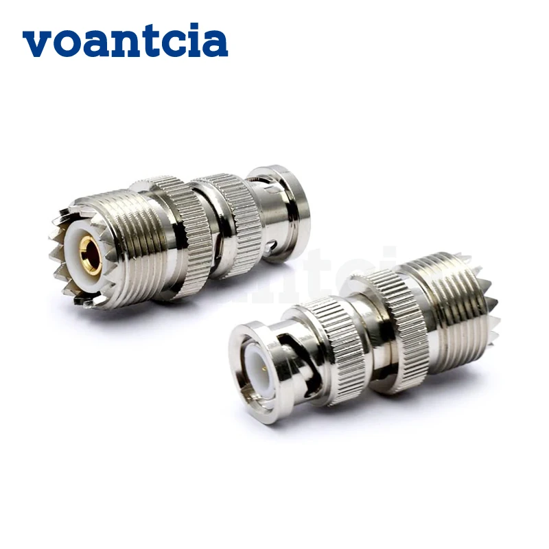 

50Pcs BNC Q9 to UHF Female SO239 PL259 RF Coaxial Connector Adapter for Icom IC-V80 IC-V82 IC-V85 Walkie Talkie Car Antenna