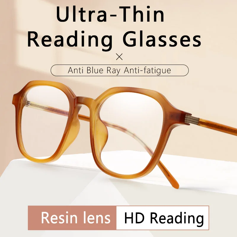 

Ultra-Thin Reading Glasses Women Blue Light Blocking Computer Readers, Anti UV Ray/Eye Strain Magnifying Presbyopic Eyeglasses