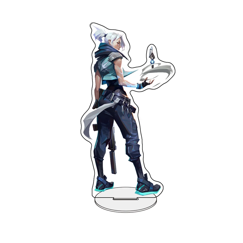 HOT GAME VALORANT All characters Reyna Jett Neon Iso Clove Chamber Omen Cypher Gekko Raze 15CM Acrylic Stand keychain Gift