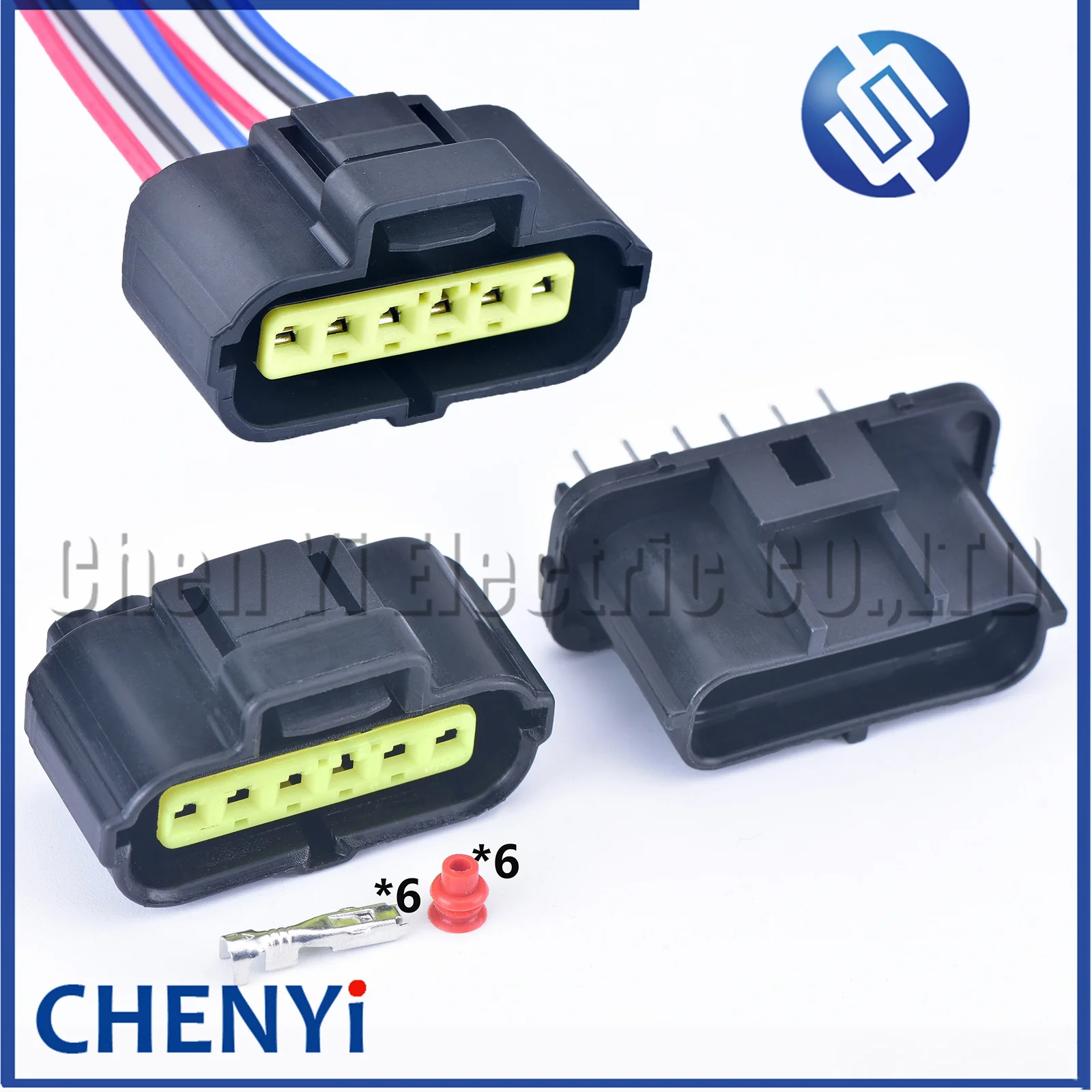6 Pin 184060-1 Accelerator Pedal pcb Connector Auto Pump Wire Harness plug For Ford Focus Hyundai