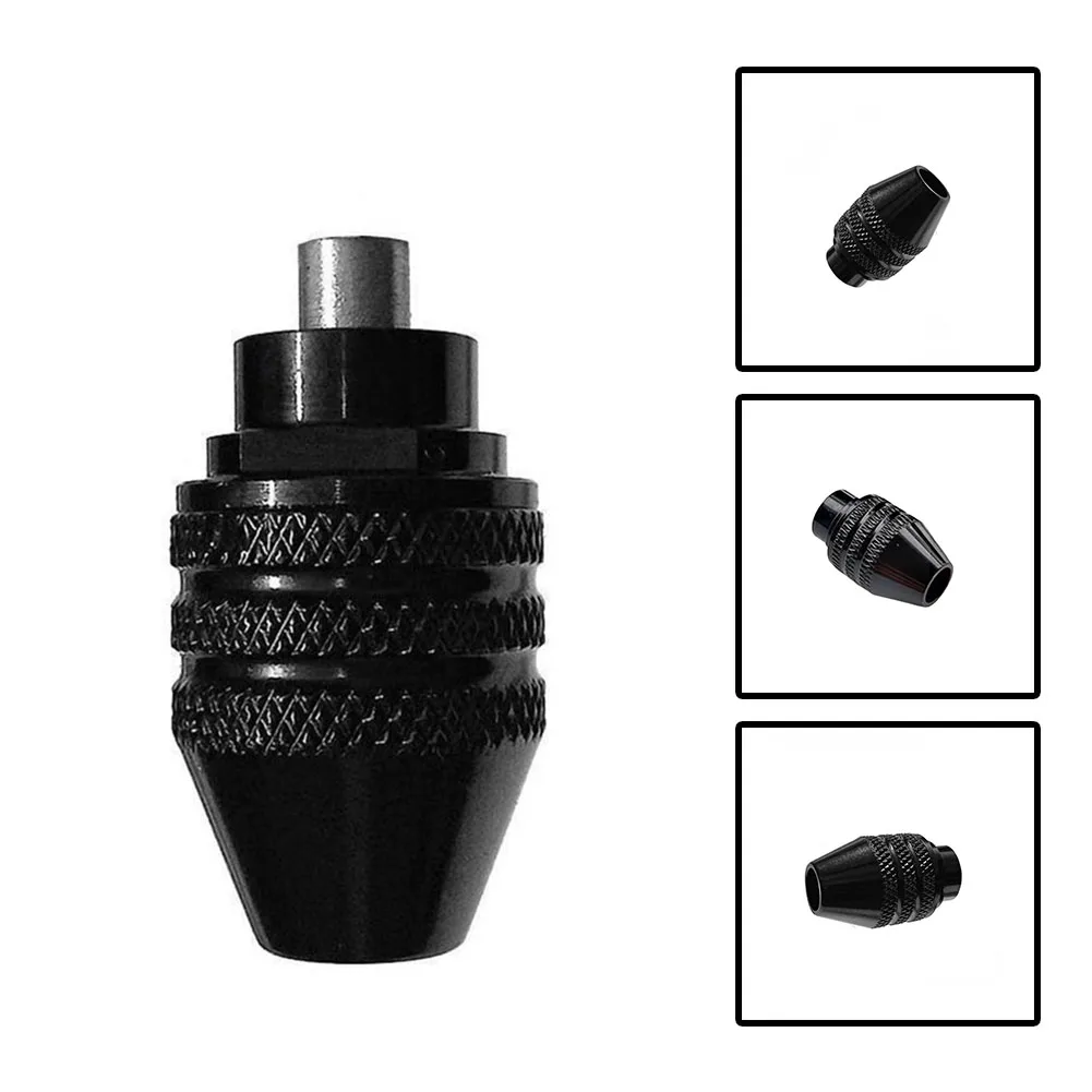 

Rotary Tool Accessory Multi Drill Chuck Accepts 1/32 And 1/8 Shanks Heat Treated Steel Heavily-knurled Grip Accessory Bits