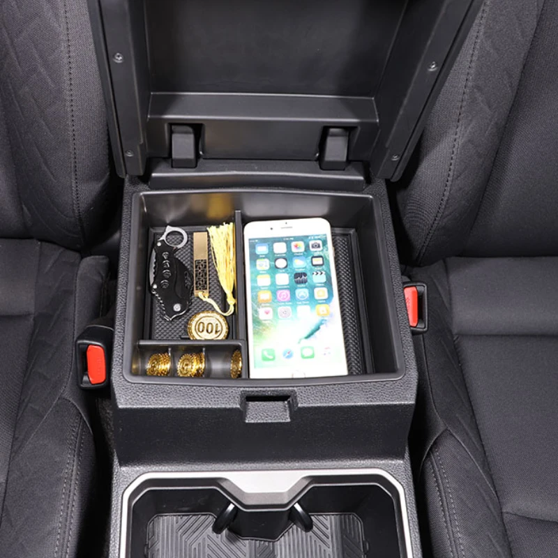 

Suetlcoity For Toyota Tacoma 2024-2025 Car Center Console Armrest Box Storage Box Mobile Phone Tray Interior Car Accessories
