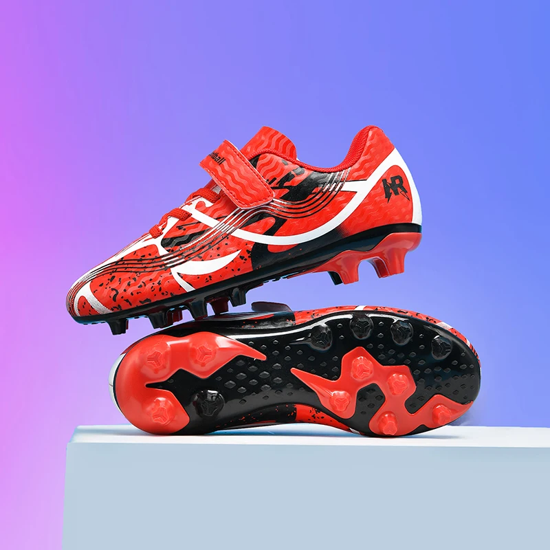 

New Men Kids Soccer Shoes Training Shoes Professional Cleats Non-Slip Grass Boys Match Ultralight Football Boots Drop Shipping