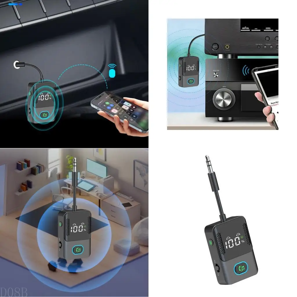 

D08B Adapter Convenient Calling 33ft Ranges Wireless Receiver For Home Theater