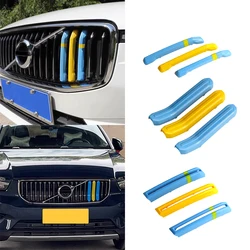Sweden Flag Decoration Emblem Car front grille Trim Covers for VOLVO S60 V60 S90 V90CC XC60 XC40 XC90 V40 V40CC Car Accessories