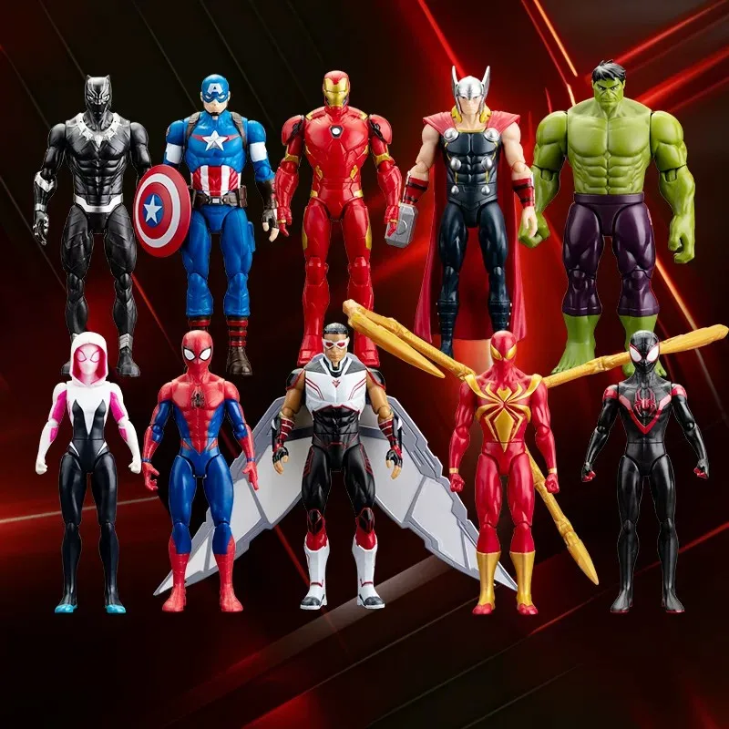 18cm Original Legendäre Thanos Hulk Iron Man Spider-Man Gwen Miles Morales Aufbewahrungsbox Helden-Avenger-Statue Charakterfigur Spielzeug – Detail 2