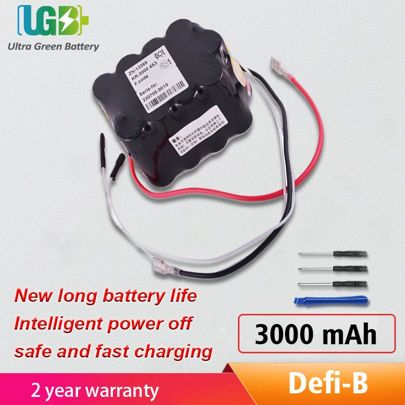 

UGB New DEFI-B Battery For ZN-13369, 230705-9019, DEFI-B M110 M111 M112 M113 Defibrillator Battery Four Copper Lines