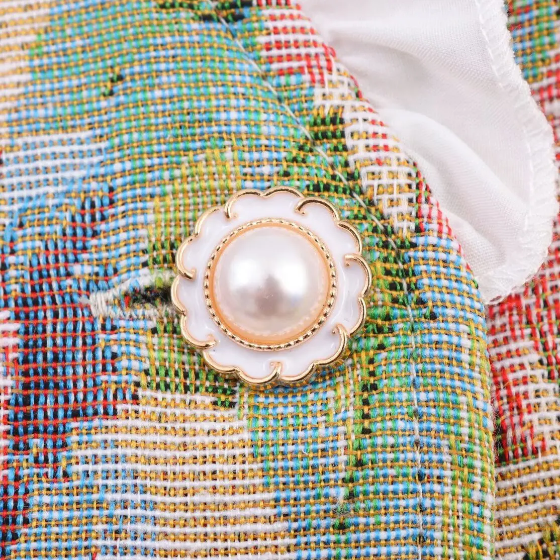 

Casual Vintage Sle Women's irt V-Ne Bubble Sve Patchwork Long Sve Top Faion Commute Loose Polyester Fiber UV Pr...