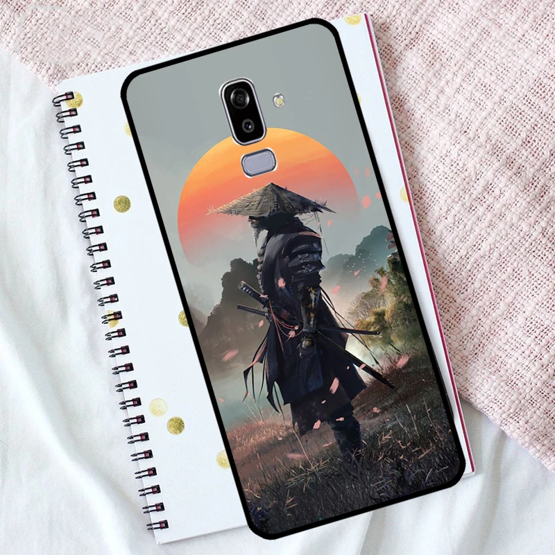 Japan Samurai Ninja Back Case For Samsung Galaxy J5 J3 J7 2016 A3 A5 2017 A6 A7 A8 A9 J4 J6 Plus J8 2018 Cover