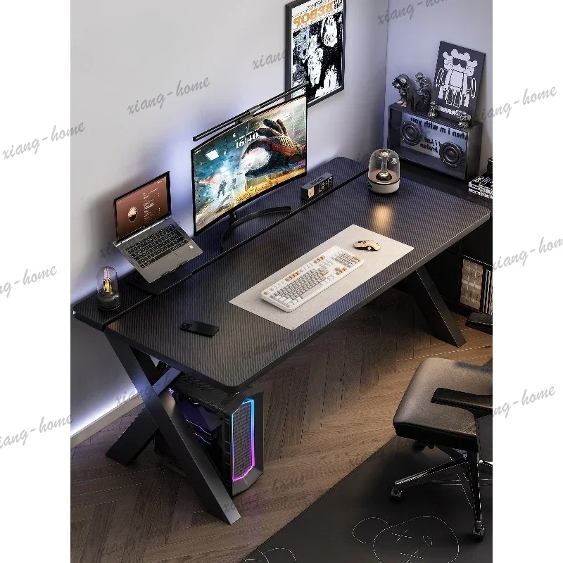 PG Robot arm can be installed Carbon fiber gaming computer desk Desktop household small book Office desk