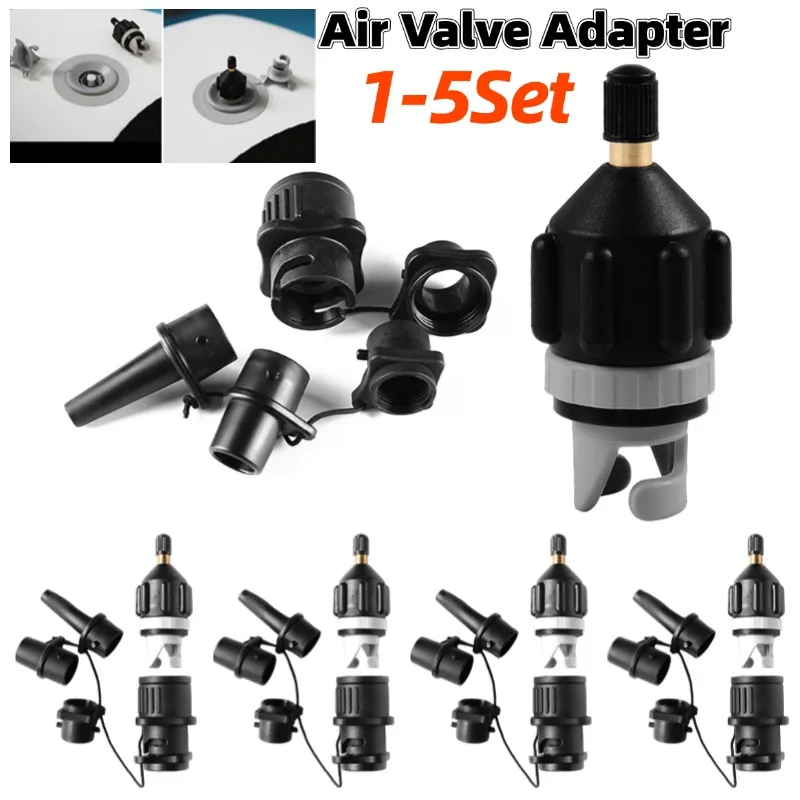 Paddel Schlauchboot Adapter Sup Pumpe Düsen Konverter Kit Surf Paddle Board Kanus Kajak Ruderboot Luftventil Befestigung