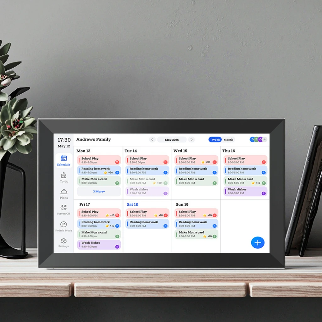 

Wholesale Customization 15.6 Inch WiFi Digital Calendar With Google Cozi Sync Touch Screen Wall Calendar