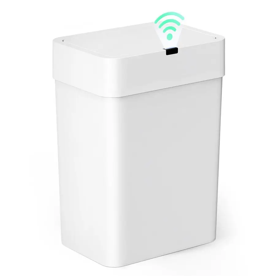 

Bathroom Trash Can with Lid, 4 Gallon Motion Sensor Garbage Can Automatic Touchless Trash Cans, Slim Plastic Smart Waste Basket