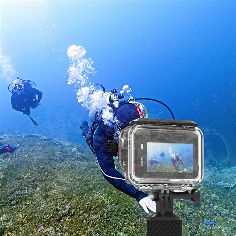 FORW-Per Insta360 Ace Pro Custodia subacquea Trasparente PC Custodia protettiva impermeabile Cover Shell per accessori Insta360