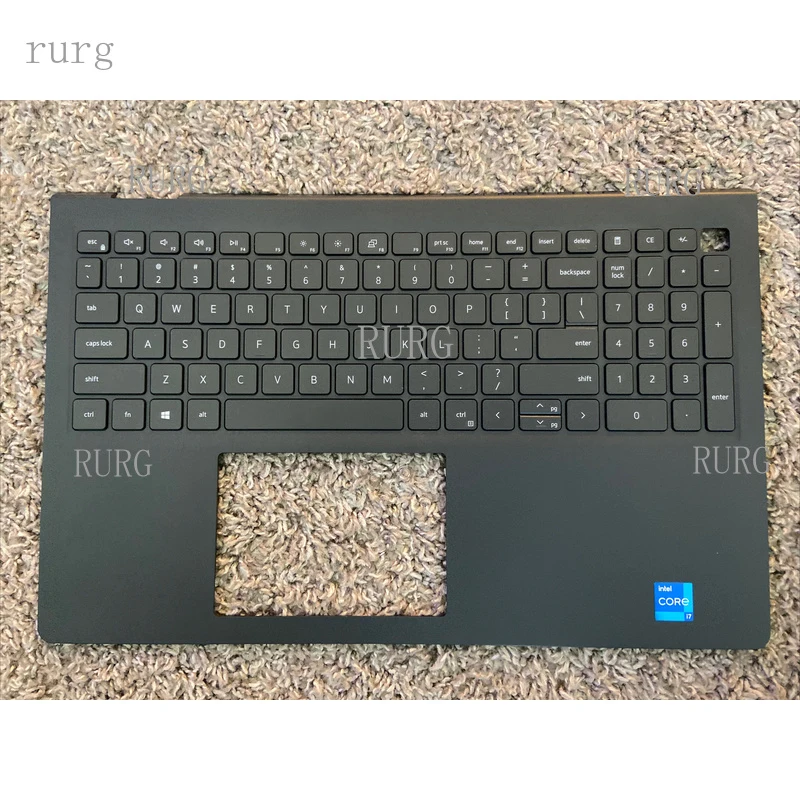 R+ para Dell Vostro 15 3520, Teclado Inglés sin Retroiluminación, Reposamuñecas 0TPXKP 0HD3N7 B54