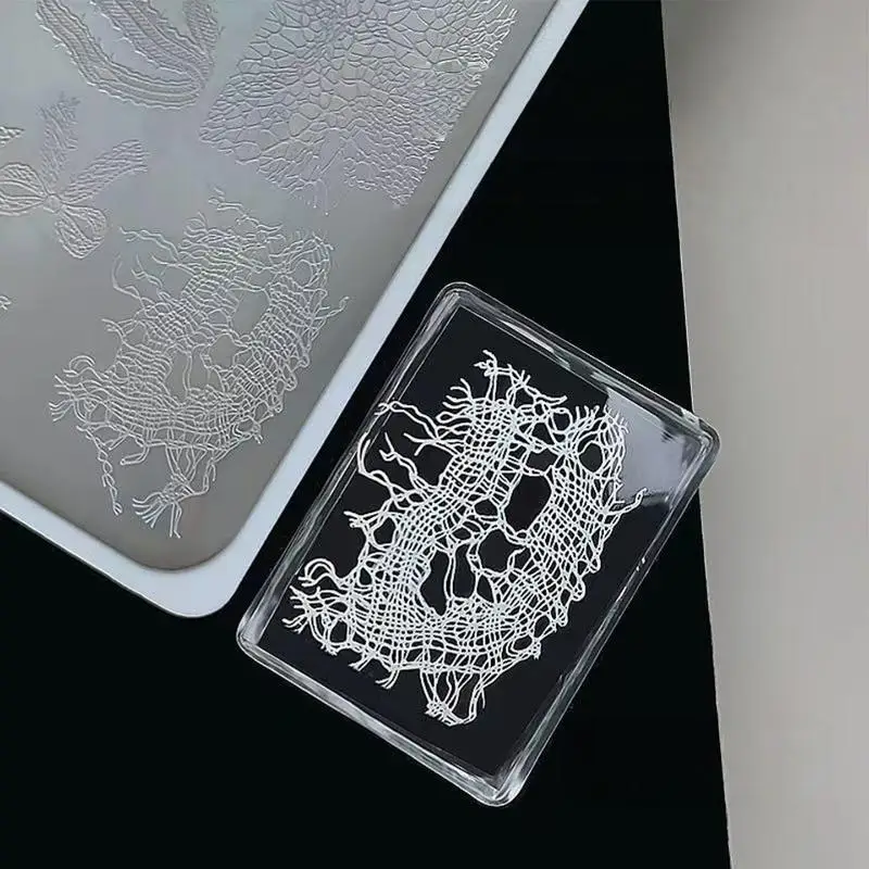 14 Designs Blumen-Spitzen-Buchstaben Edelstahl Nagelstempelplatten Nagelkunst-Vorlage – Detail 25