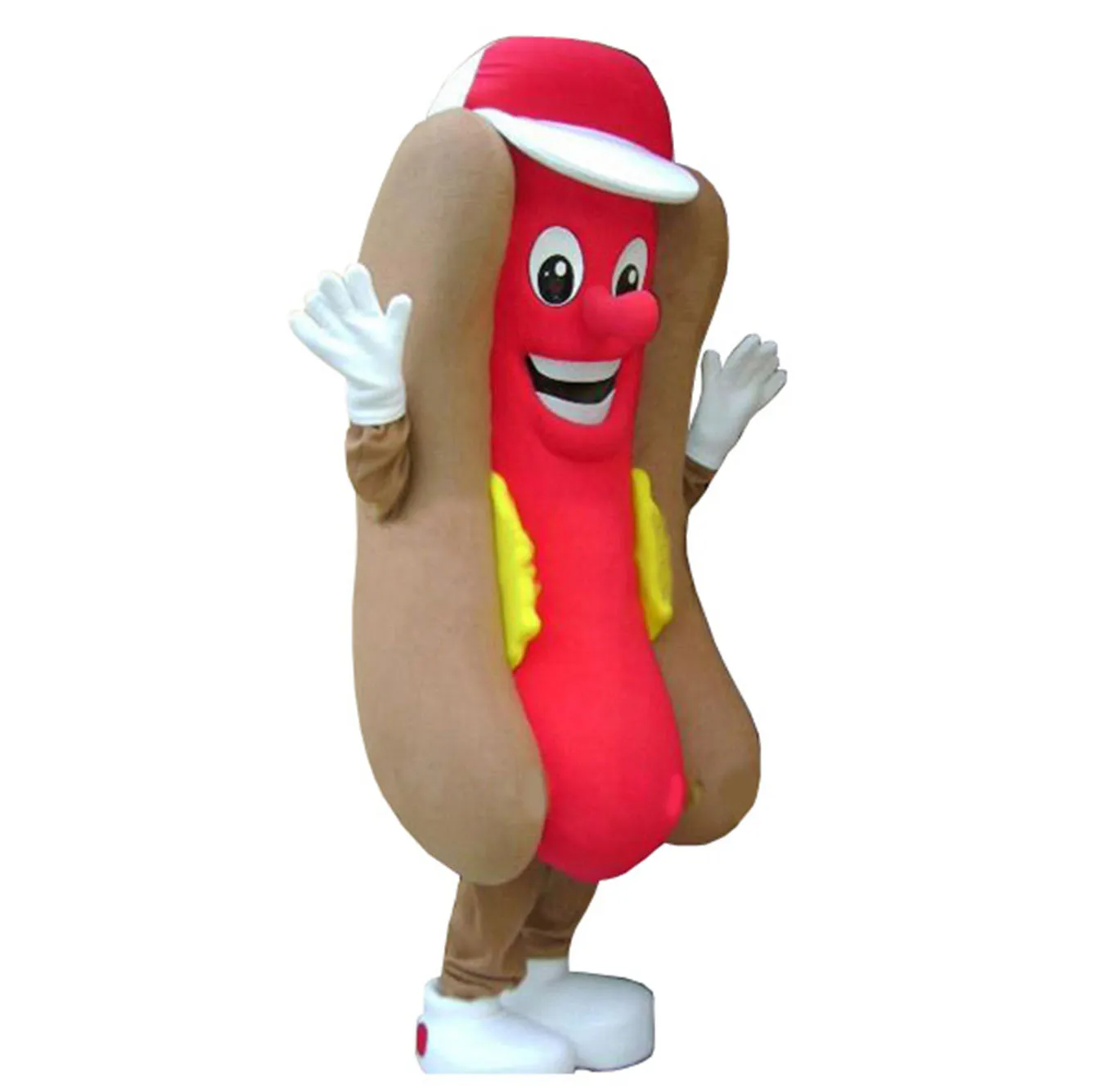 

Anime Cartoon Hot Dog Mascot Costume Fast Food Advertising Restaurant Adult Size For Adult Suit