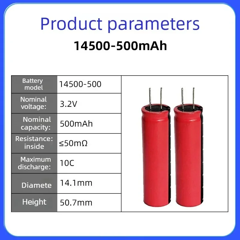 for HFC1450 High Magnification Can Charge Lithium Iron Phosphate Power 10C Accessory Replacement Battery 3.2V 500mAh