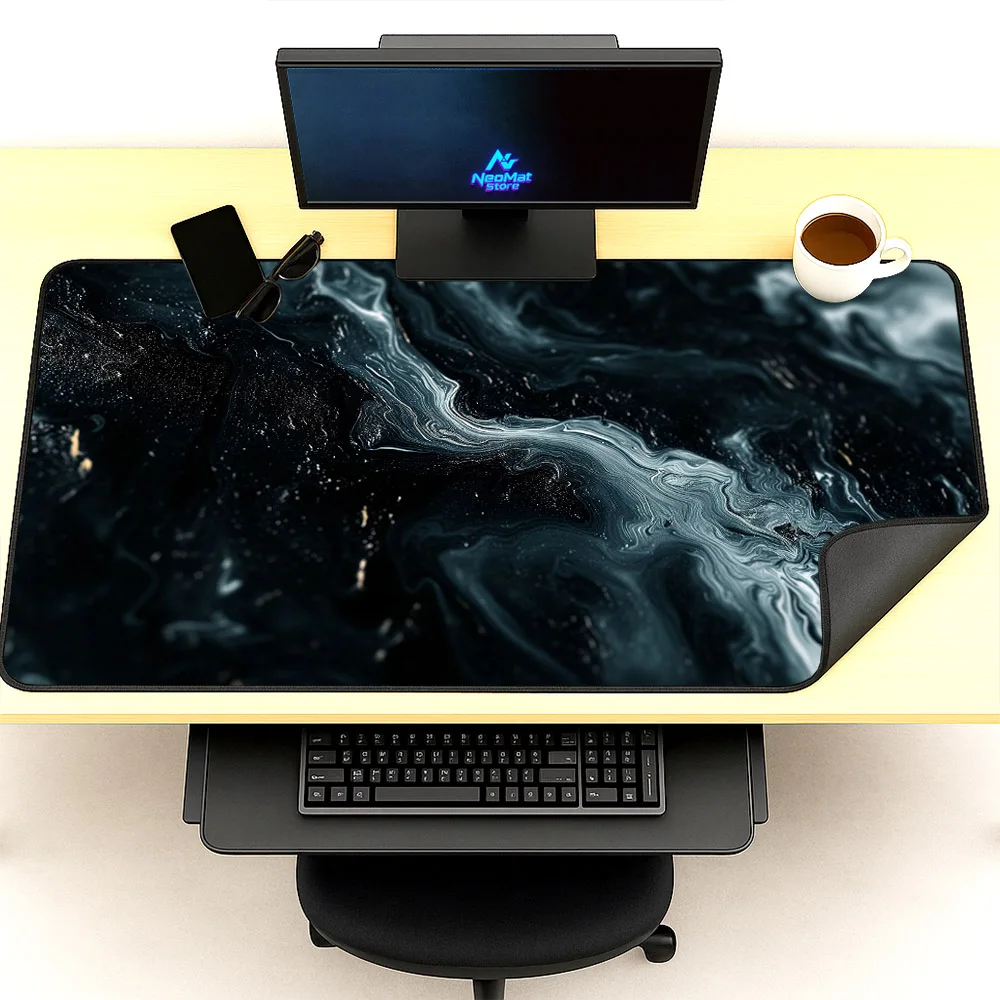 

Топографический коврик для мыши 1200x600x5 мм, коврик для мыши с жидким дизайном, черный, очень большой, 1600x600, удлинитель для настольного стола, игровой коврик Xxl, противоскользящий