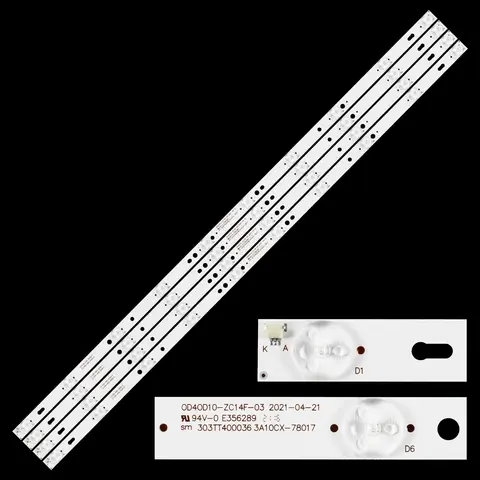 OLT-40112 LED 백라이트 스트립, 10 키트, L40F3302B 0D40D10-ZC14F-02 03 035-400-3528-D 303TT400036 OD40D10-ZC14F-02 03 OLT-40112 LED 백라이트 스트립, 10 키트, L40F3302B 0D40D10-ZC14F-02 03 035-400-3528-D 303TT400036 OD40D10-ZC14F-02 03